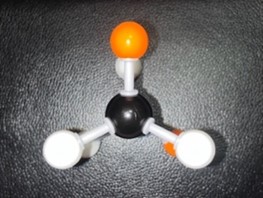 Molecular model of the Newman projection in Eclipse.