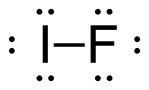 Two large letters are connected with a line. The letter "I" is on the left of the line and the letter "F" is on the right of the line. Both letters are surrounded by small filled circles, or dots, grouped in pairs of two. On the letter "I", one pair of circles is on the top, one pair is to the left and one pair is on the bottom. On the letter "F", one pair of circles is on the top, one pair is to the right and one pair is on the bottom.